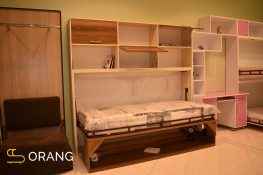 تخت دیواری تک نفره (همراه با میز تحریر)