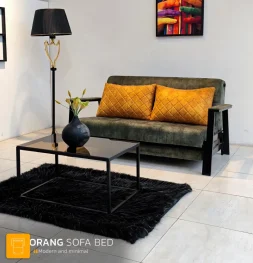 کاناپه تختخواب شو مدل زیرهم رو دسته فلزی