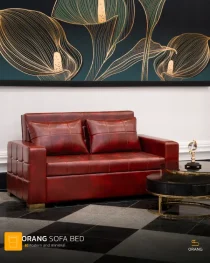 مبل تخت خواب شو دو نفره مدل ریلی (چرم)