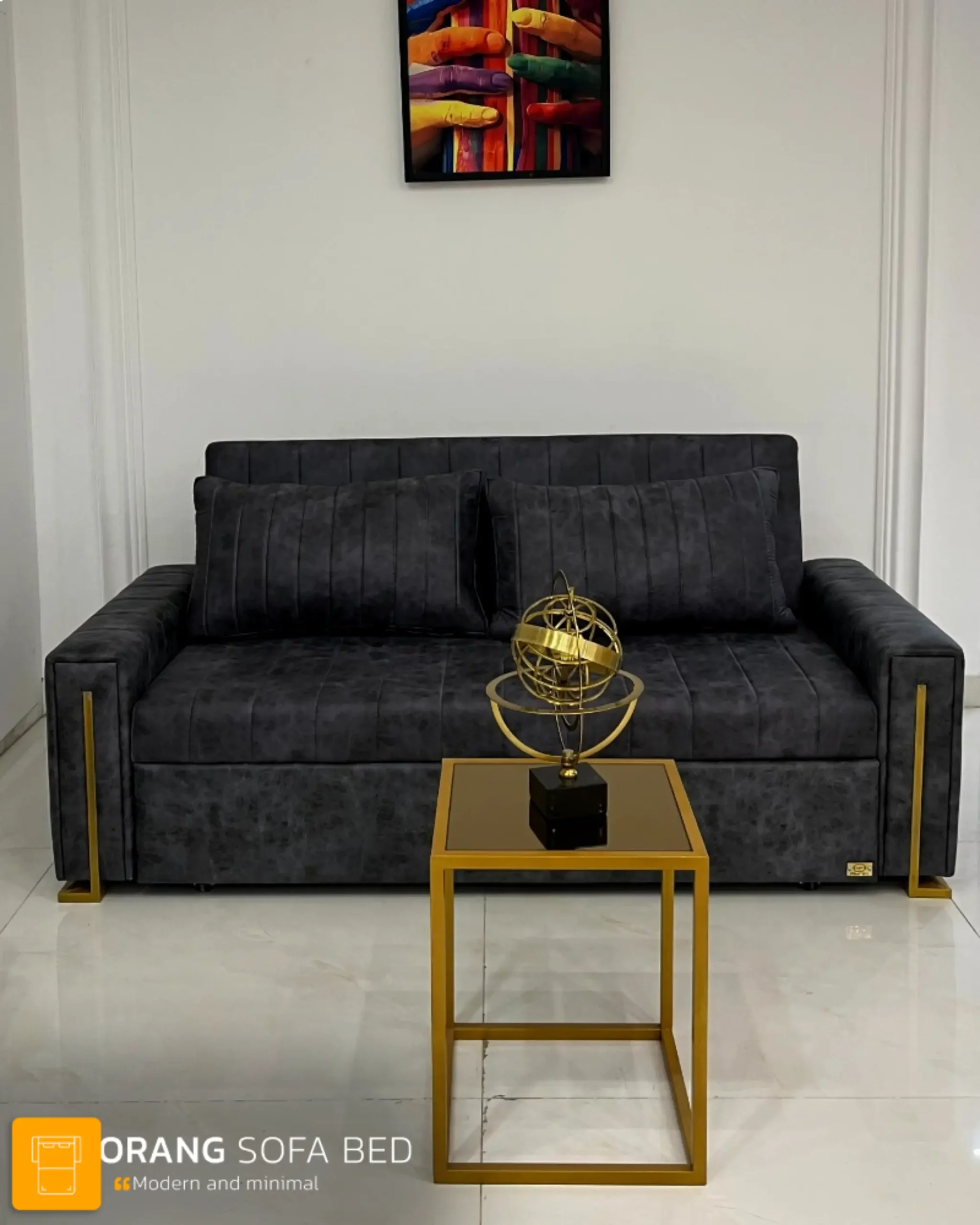 Two-Seater Sliding Sofa Bed (140 cm Width)