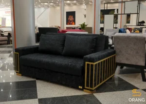 مبل تخت خوابشو اکسان 140 با طراحی جذاب دسته ها